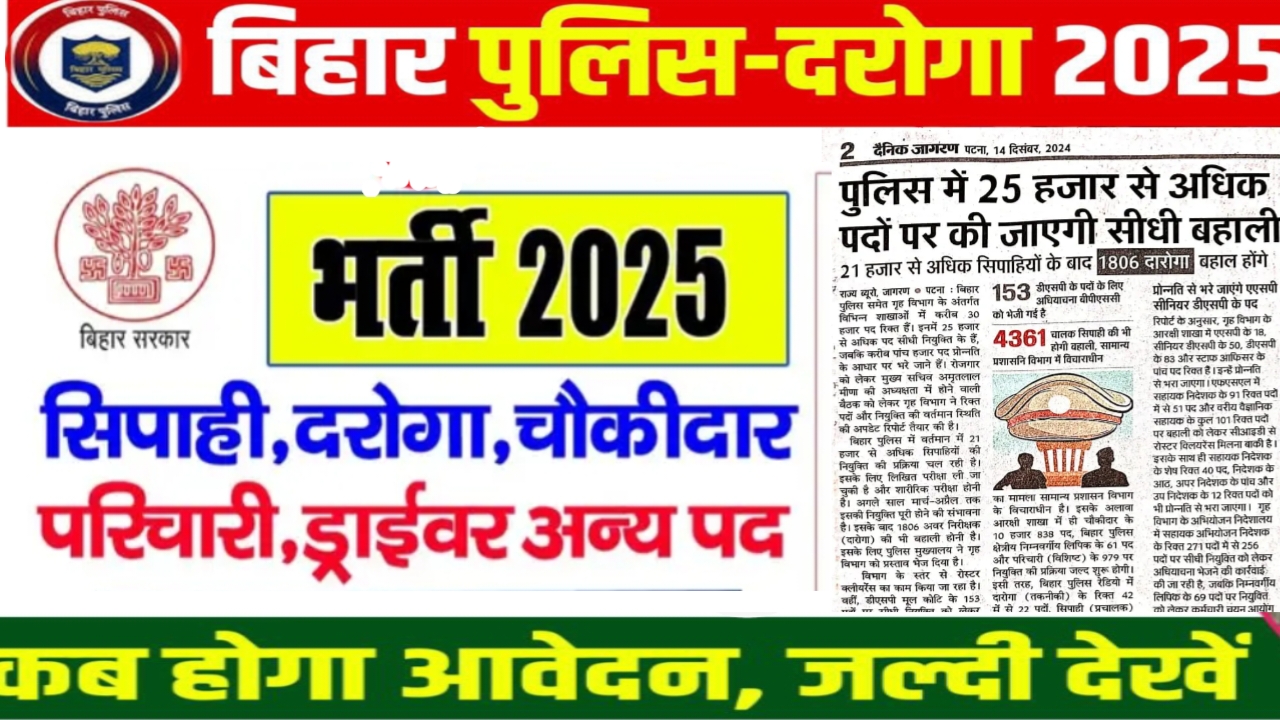 Bihar Police Vacancy 2025