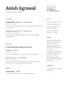 best google docs resume template